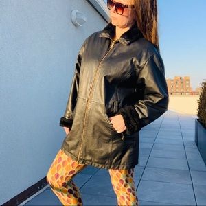 Wilsons Leather Experts Unisex Women Men Long Zip Long Jacket Leather Coat